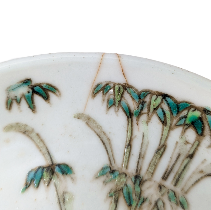 Platito Famille Rose Cantonés, China, Periodo Tongzhi (1861-1875)