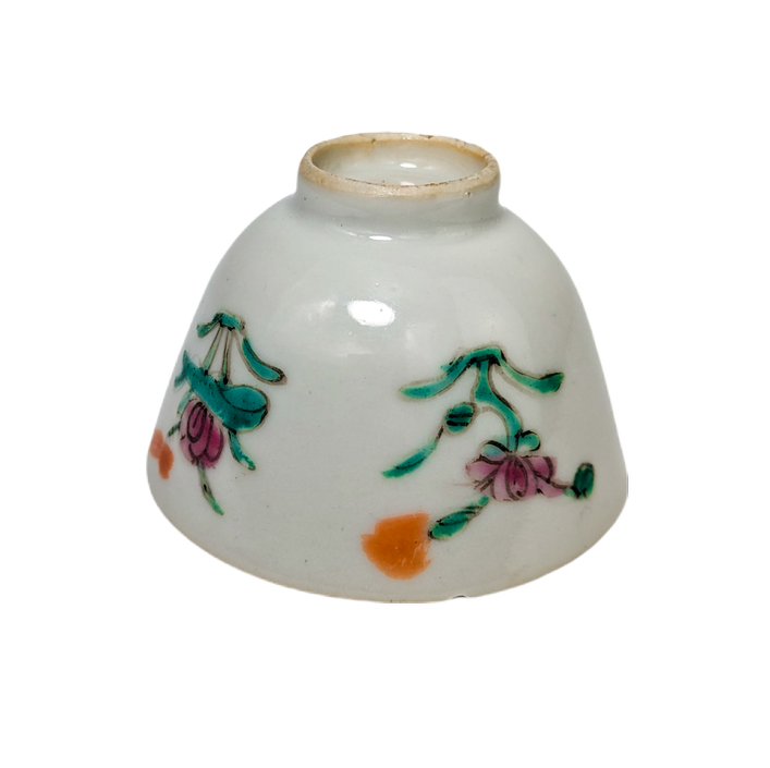 Copa Famille Rose Cantonés, China, Periodo Tongzhi (1861-1875)