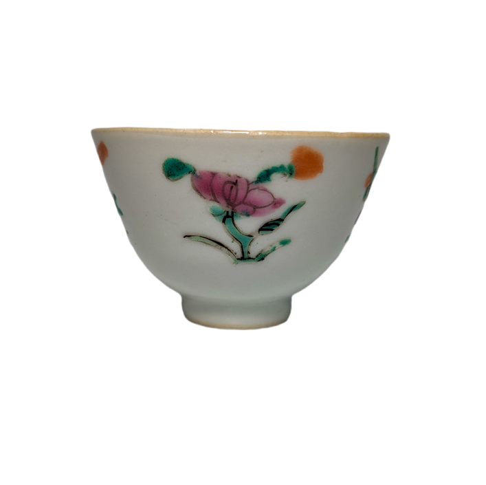 Copa Famille Rose Cantonés, China, Periodo Tongzhi (1861-1875)