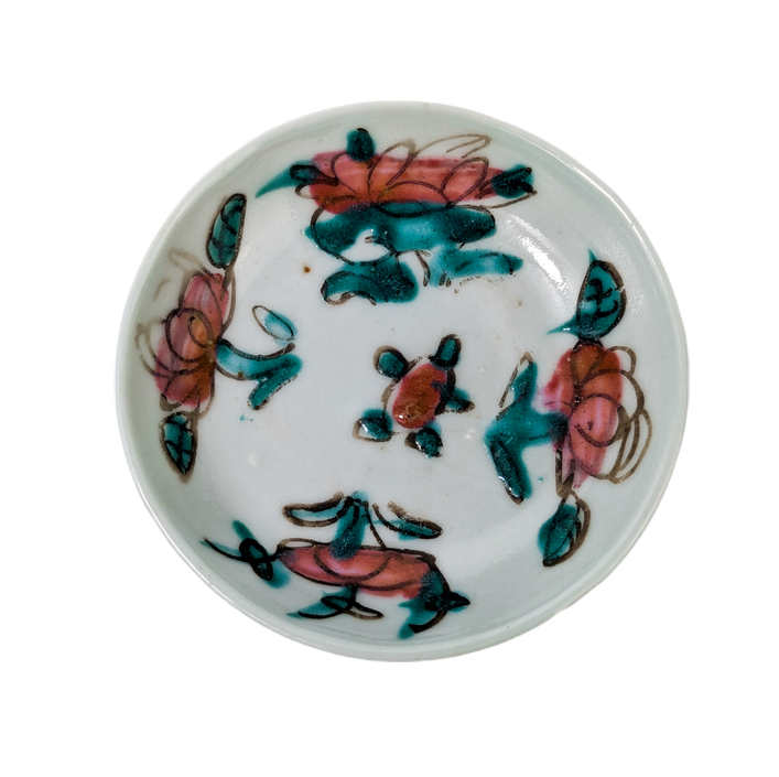 Recipiente Famille Rose Cantonés, China, Periodo Tongzhi (1861-1875)