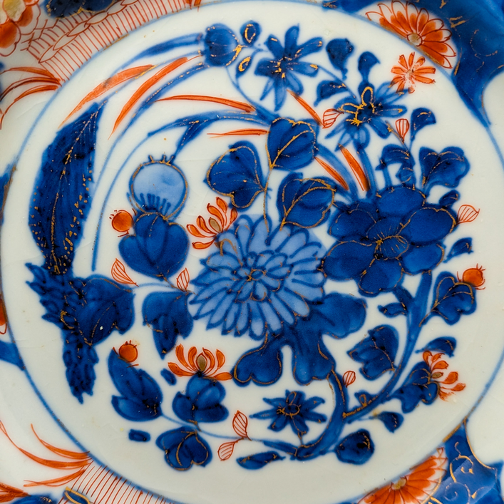 Plato Imari, China, Dinastía Qing, Periodo Kangxi (1662-1722)