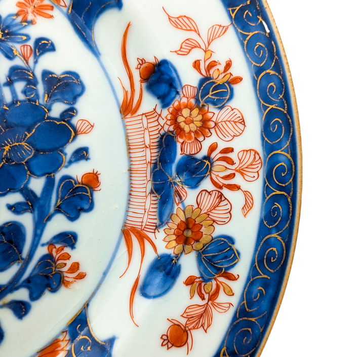 Plato Imari, China, Dinastía Qing, Periodo Kangxi (1662-1722)
