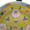 Plato Famille Jaune Wan Shou Wu Jiang, China, Dinastía Qing, Periodo Guangxu (1875-1908)