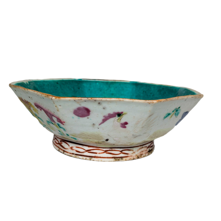 Copa de Ofrendas Peranakan Nyonya, China, Dinastía Qing, Periodo Tongzhi (1861-1875)