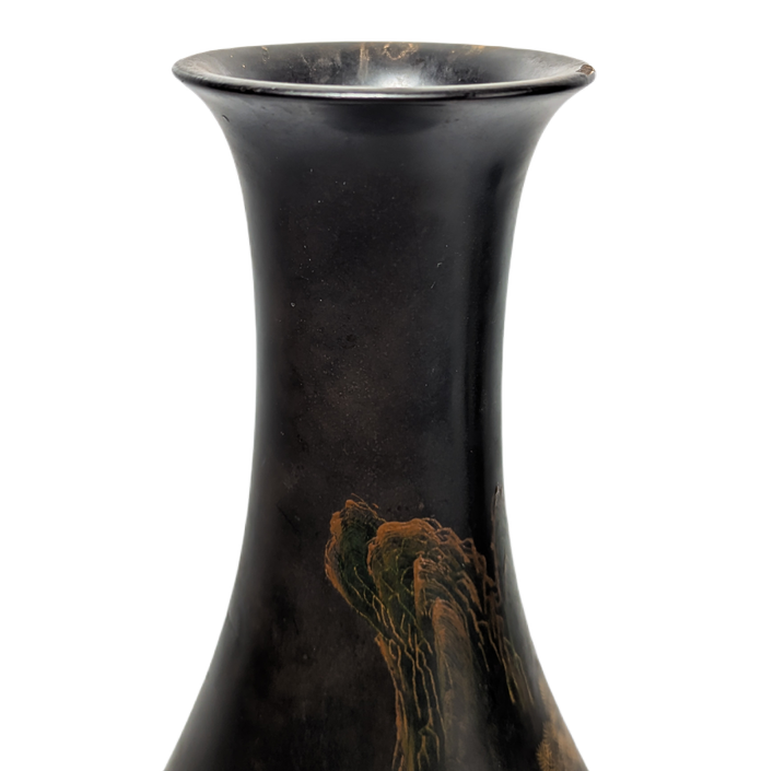 Jarrón de Laca de Fujian, China, c.1950