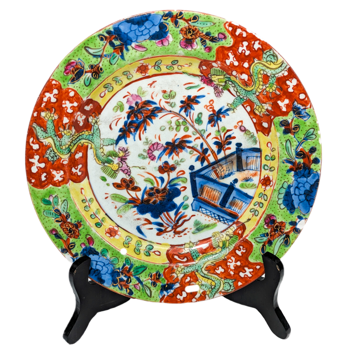 Plato Chino Clobbered, Periodo Kangxi (1662 -1722)