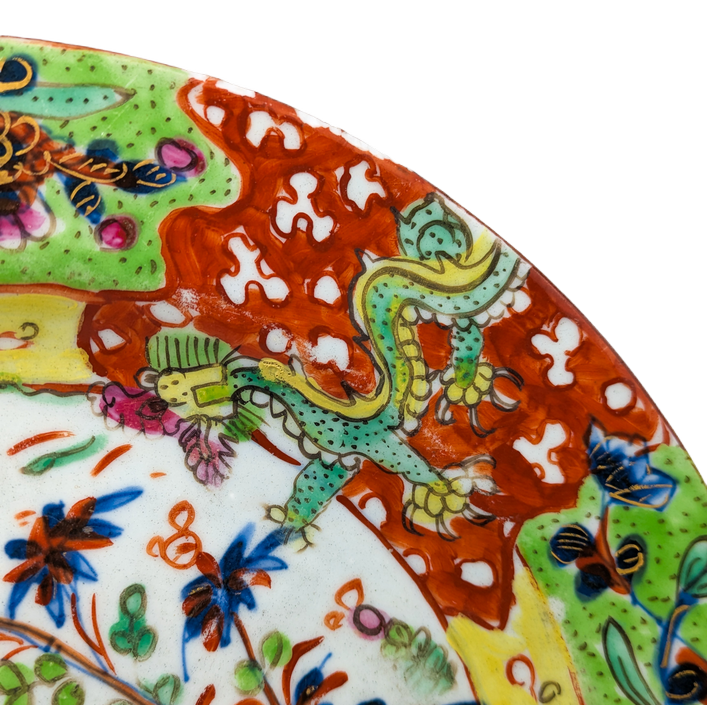 Plato Chino Clobbered, Periodo Kangxi (1662 -1722)