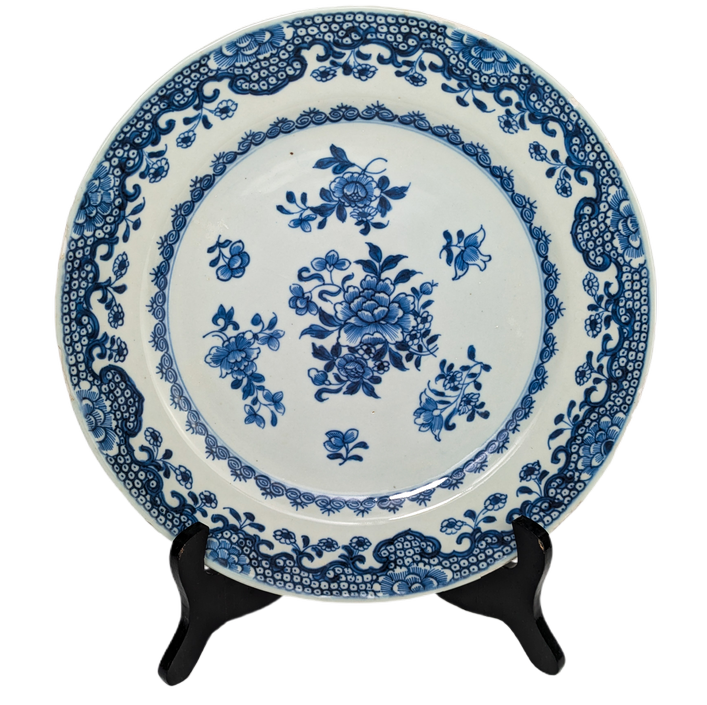 Plato Chino azul y blanco, Periodo Qianlong (1736-1795)
