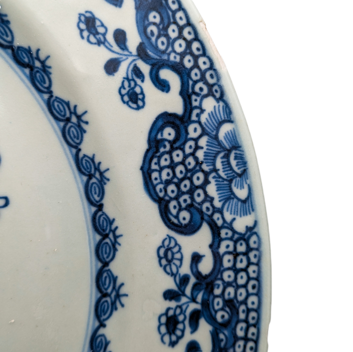 Plato Chino azul y blanco, Periodo Qianlong (1736-1795)