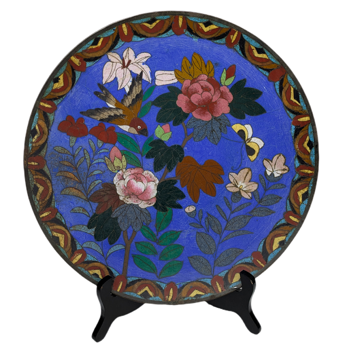 Plato Japonés de Cloisonné, Periodo Meiji (1868-1911)