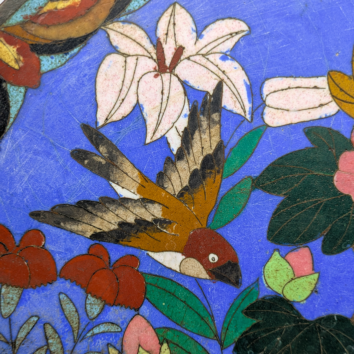 Plato Japonés de Cloisonné, Periodo Meiji (1868-1911)