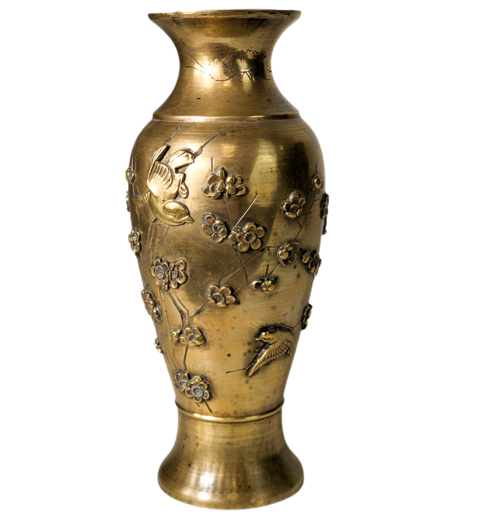 Jarrón Japonés de bronce, Periodo Meiji (1868-1911)