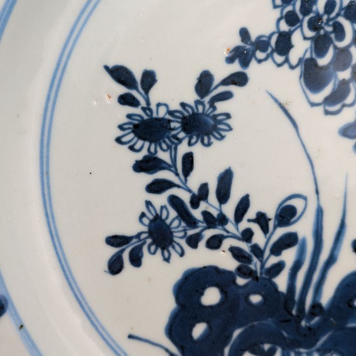 Plato Chino Azul y blanco, Periodo Kangxi (1662-1722)