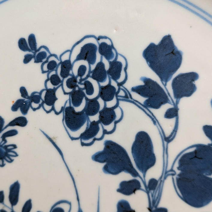 Plato Chino Azul y blanco, Periodo Kangxi (1662-1722)