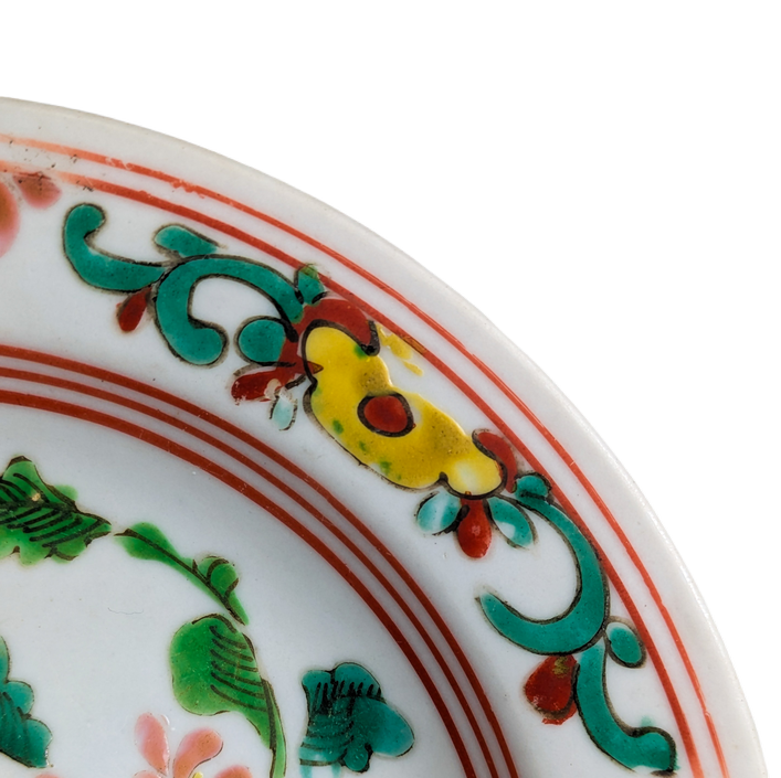 Plato Chino Bencharong, para el Sudeste asiático, Periodo Qianlong (1736-1795)