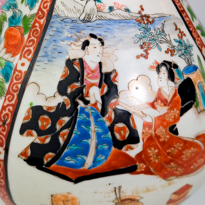 Jarrón Japonés Arita, Periodo Meiji (1868-1911)