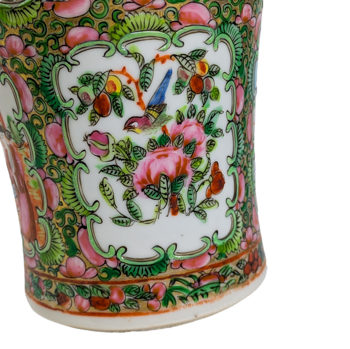 Jarrón Chino Rose Medallion, Periodo Tongzhi (1861-1875)