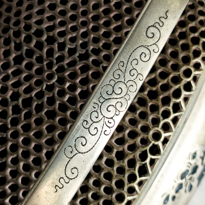 Calentador de manos Chino plateado, Finales dinastía Qing (1644-1912)