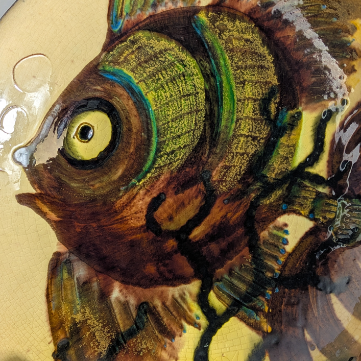 Plato de cerámica Catalana de Puigdemont, España c.1980