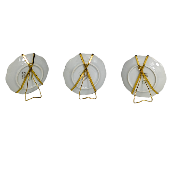 Lote de 3 platitos de Limoges, Francia, c.1970