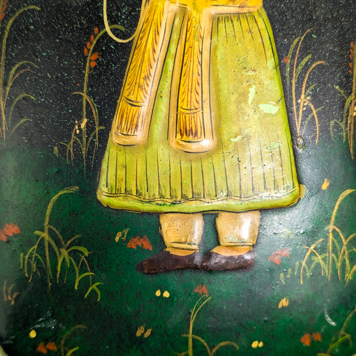 Caja de laca Indo Persa finales Dinastía Qajar, Irán c.1880