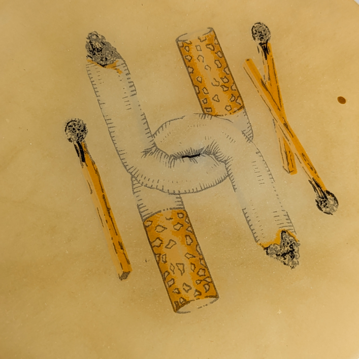 Caja para tabaco, Alabastro