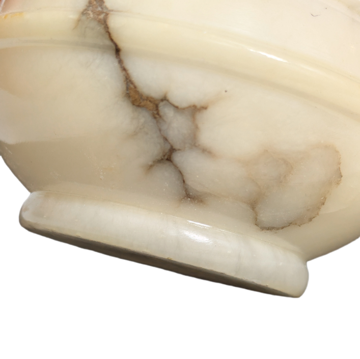 Recipiente de Alabastro veteado