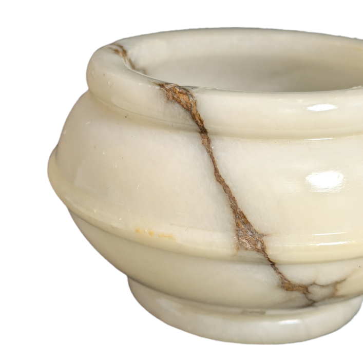 Recipiente de Alabastro veteado