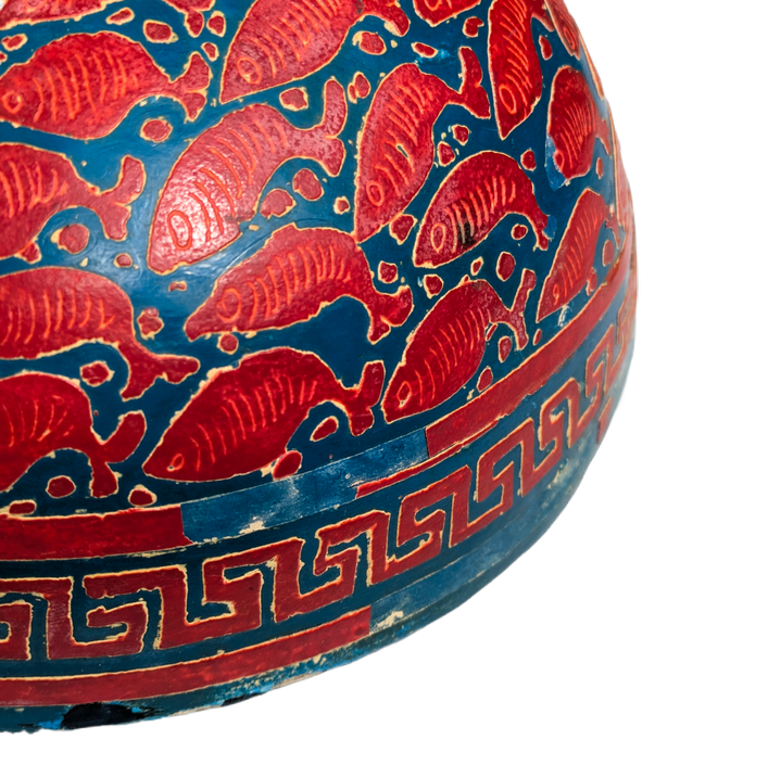 LOTE000512_02-1.png Cuenco de calabaza lacada Mexicano, Olinala guerrero c.1900