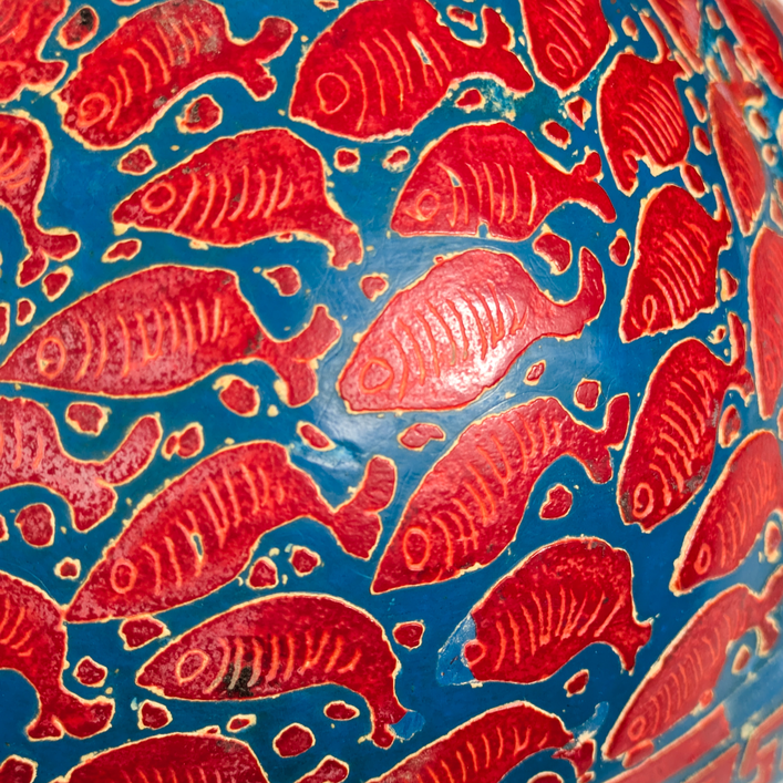 LOTE000512_07-1.png Cuenco de calabaza lacada Mexicano, Olinala guerrero c.1900