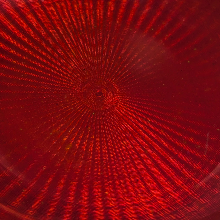 Recipiente plata David Andersen con esmalte Guilloché Rojo, Noruega