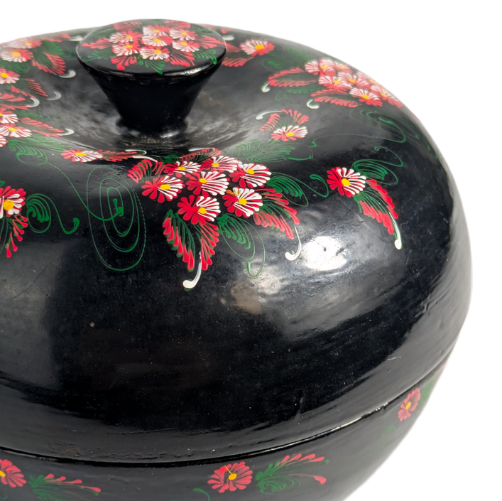 Caja Joyero de laca rusa en forma de Manzana, Rusia c.1960