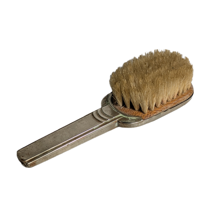 Cepillo de Pelo Francés Art Decó bañado en plata, c.1940