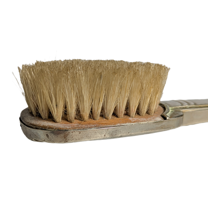 Cepillo de Pelo Francés Art Decó bañado en plata, c.1940