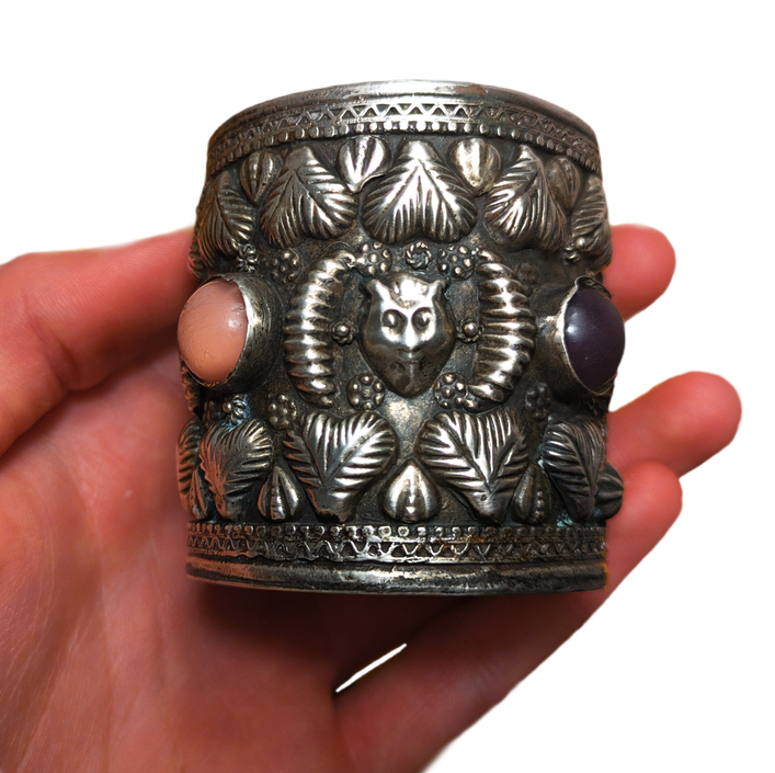 Vasito de plata Egipcia punzonada