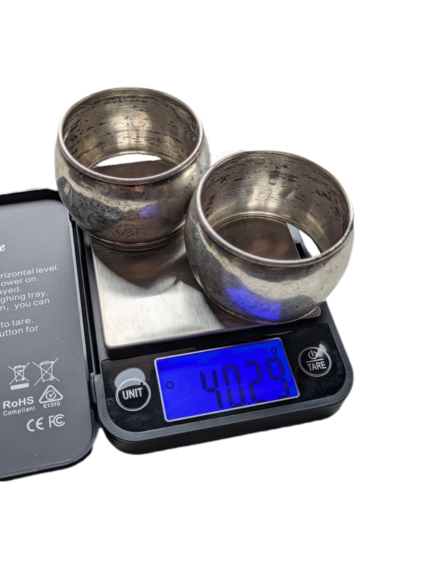 Aros para servilletas de plata