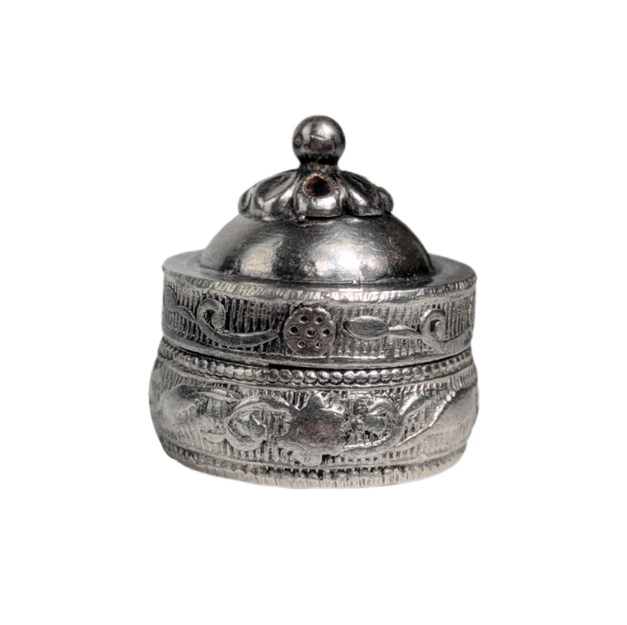 Pequeña Cajita Pastillero de Plata India esmaltada 11g