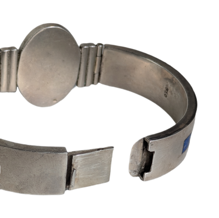 Brazalete de plata "950" y Lapislázuli de Chile