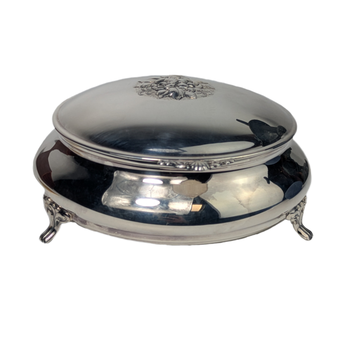 Joyero de Plata de Ley Con terciopelo rojo