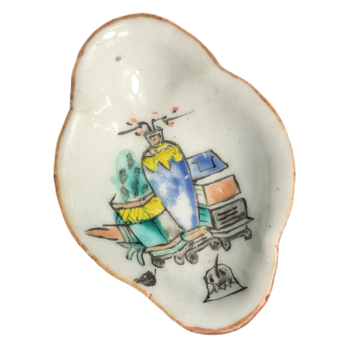 Recipiente Chino "100 antigüedades" periodo Tongzhi (1861-1875)