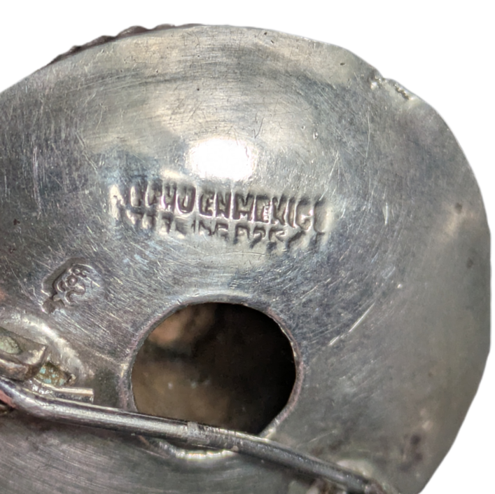 Broche Pin mexicano Sombrero plata 925 7g