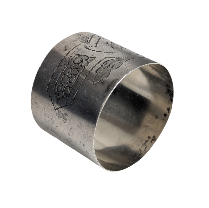 Aro para servilletas de plata 800 burilada c.1900 29g