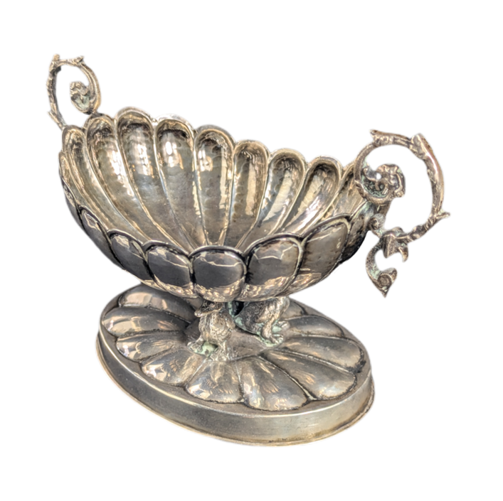 Salero de mesa de pellizco de plata Española "916"