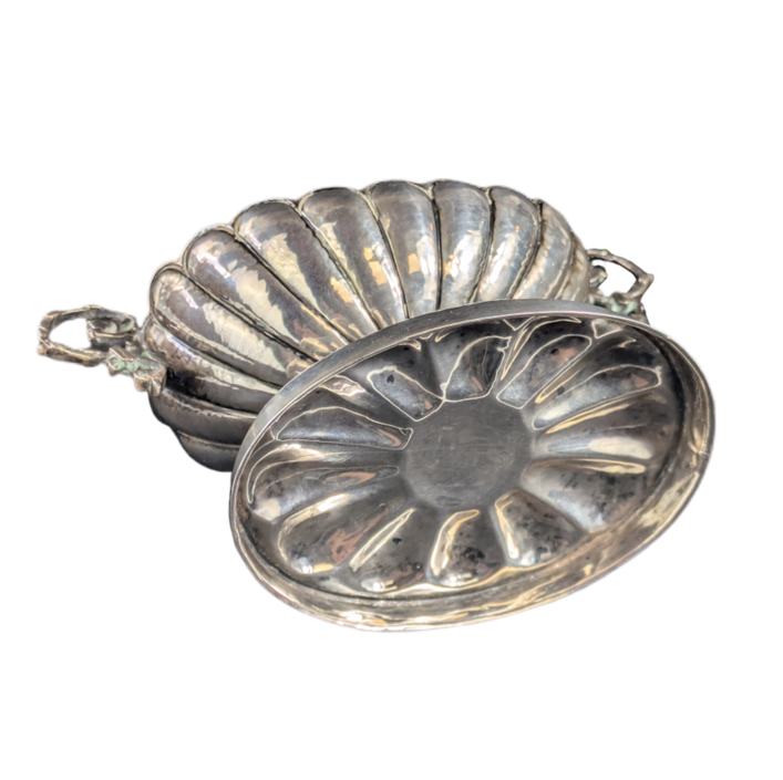 Salero de mesa de pellizco de plata Española "916"