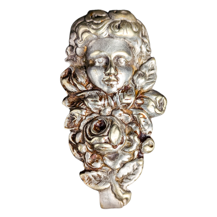 Clip para cinturón de Chatelaine con Querubín art nouveau