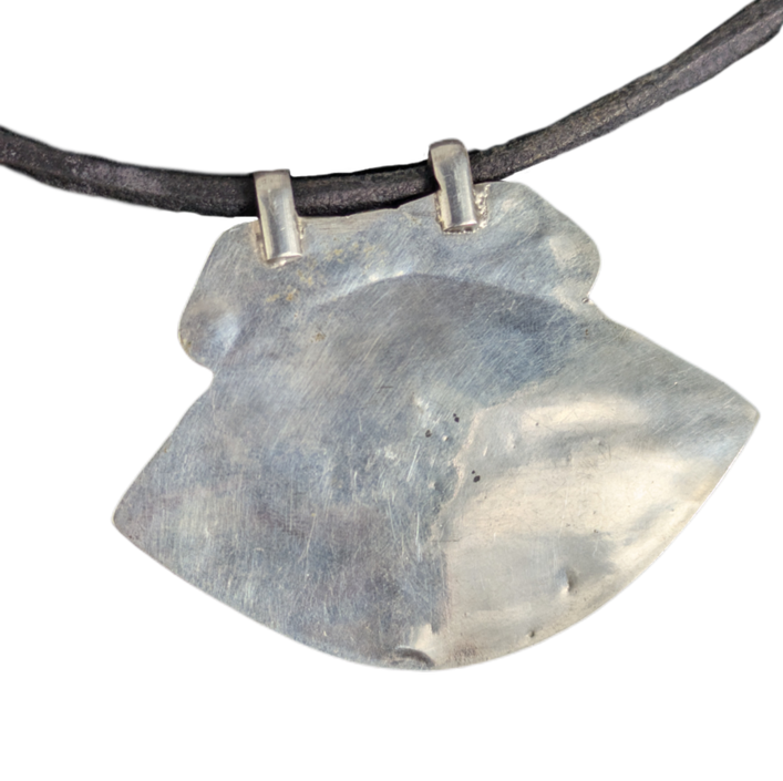 Colgante plata tribal kuchi lapislazuli