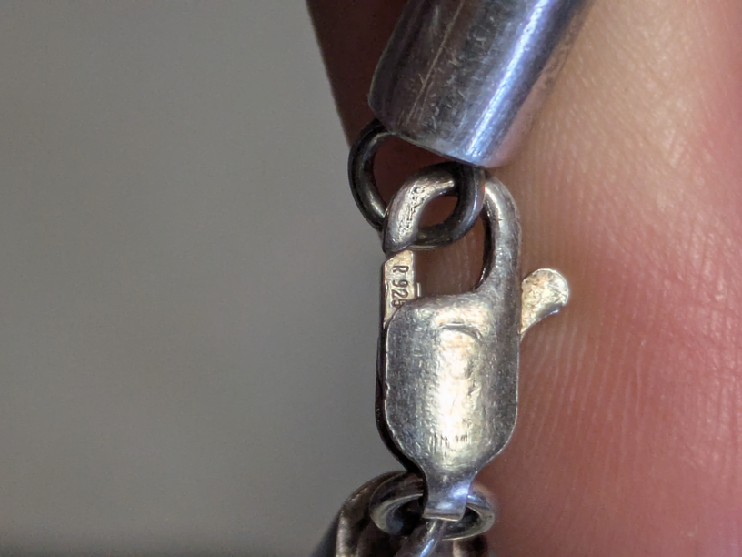 Colgante plata tribal kuchi lapislazuli