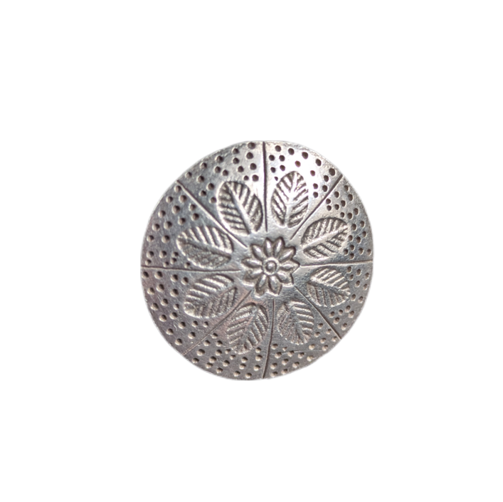 Anillo de plata motivo hojas