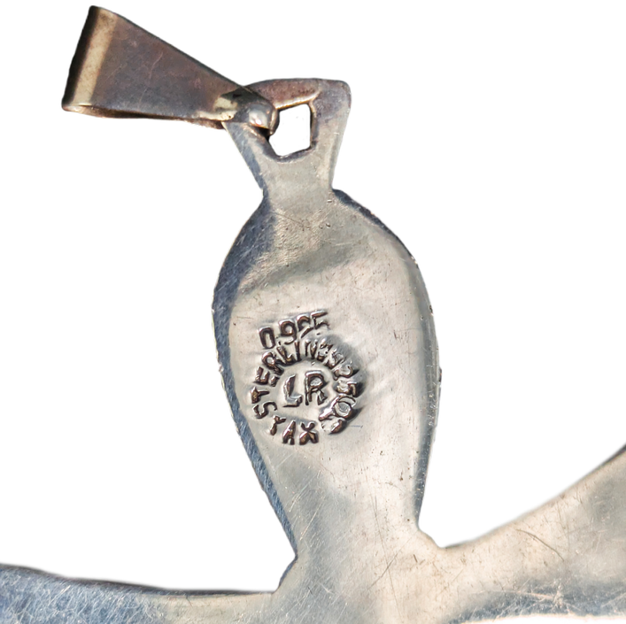 Colgante cruz ankh egyptian revival plata 925 ojo de tigre