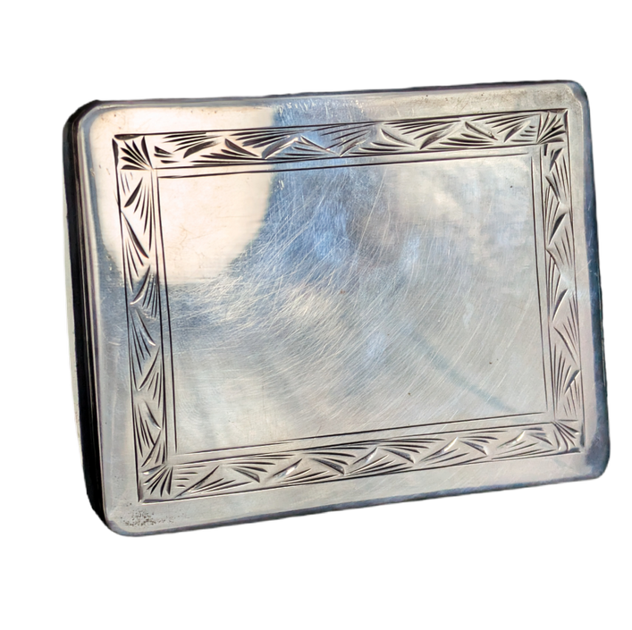 Pitillera plata 800 italiana burilada 94g